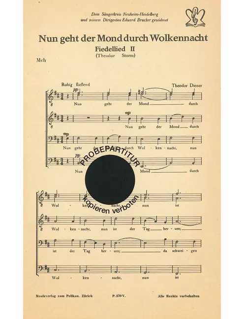 Nun geht der Mond durch Wolken